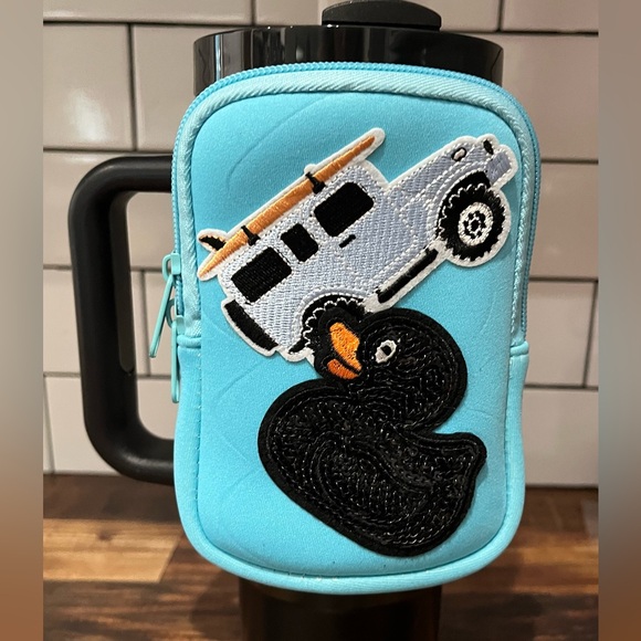 Jeep Stanley Cup Accessories Bundle Cup Bag with Custom Patches and Duck Topper - Picture 2 of 4